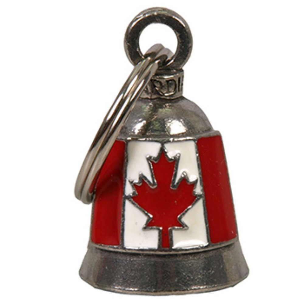 NWT Hot Leathers Canadian Flag Guardian Bell Good Luck Charm